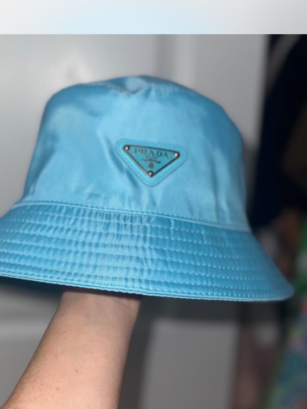Prada  Light Blue Bucket Hat